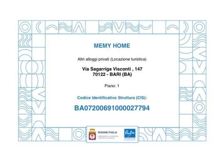 Memy Home Μπάρι Εξωτερικό φωτογραφία